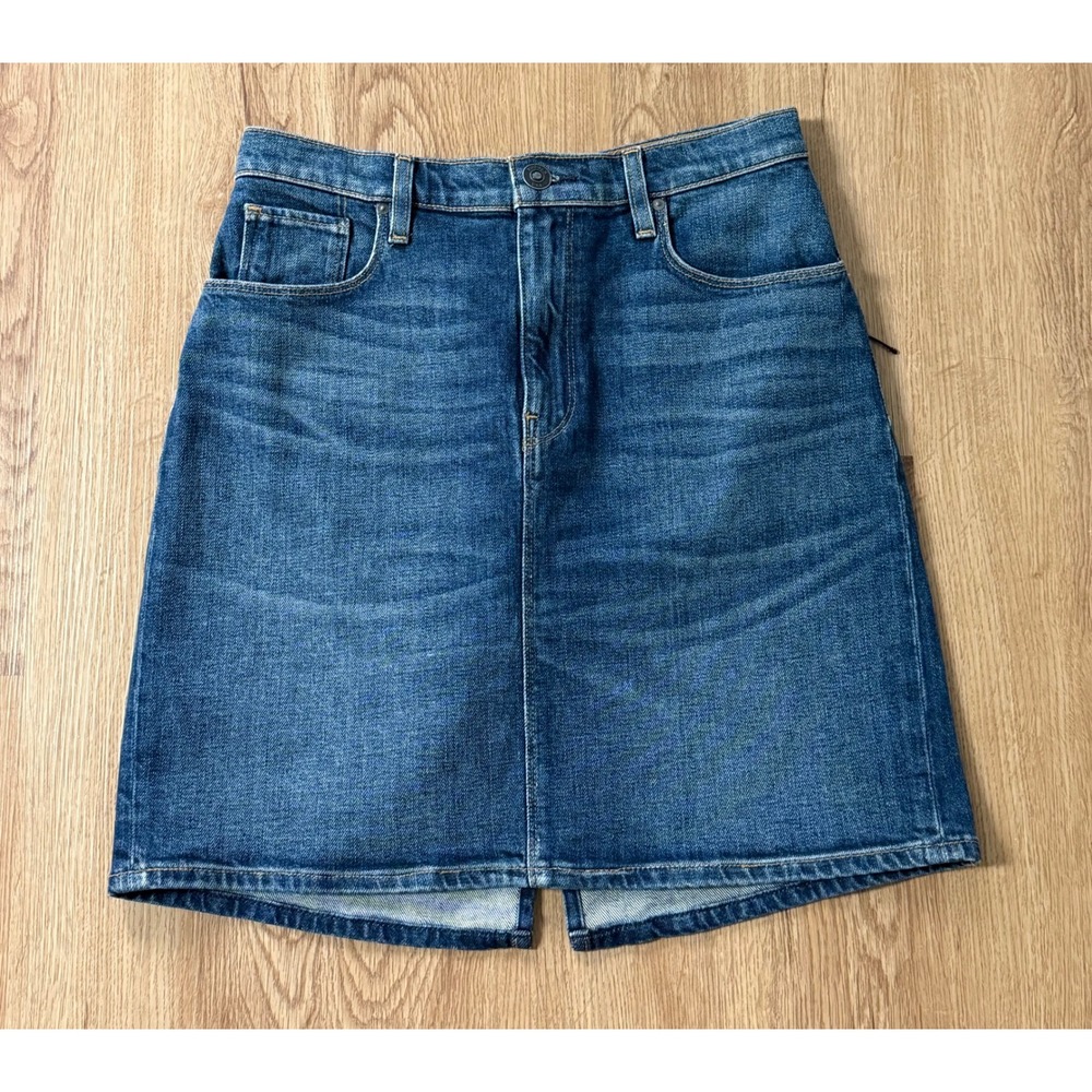 Hudson Jeans Lulu Denim Mini Skirt Medium Wash Blue Size 29 High Waist New